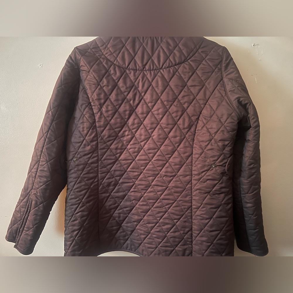 Burberry Quilted barn jacket coat brown ssense revolve Anthropologie button zip - Picture 5 of 13